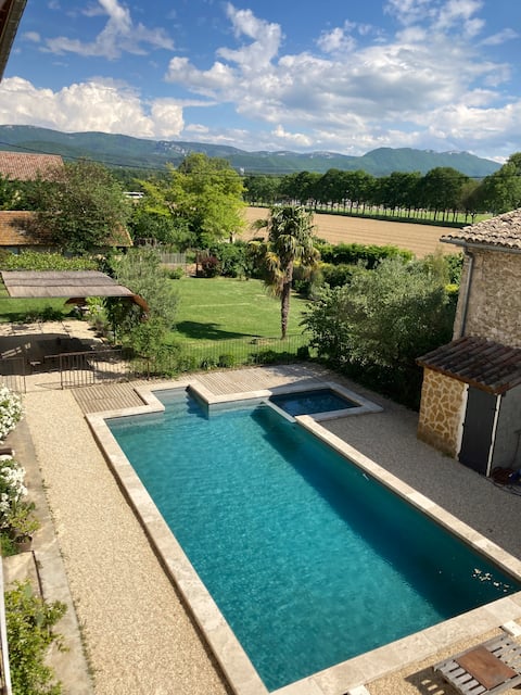 La ferme St Pierre, cottage view, swimming pool, meal