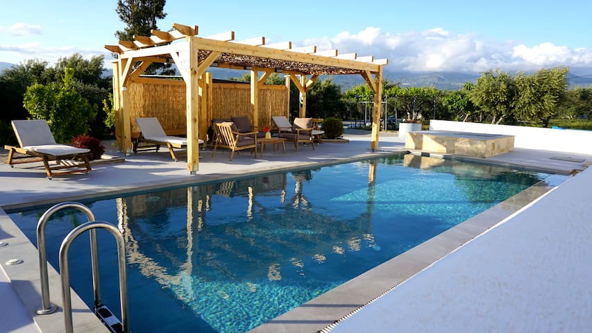 Villa Olivelia with Pool – Afrathias Beach