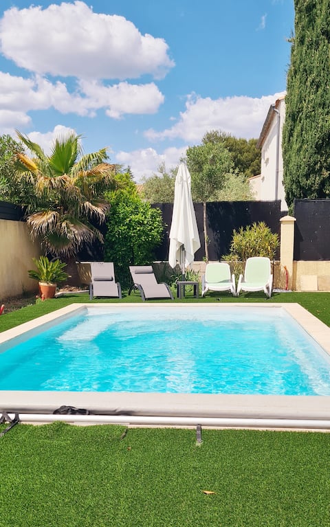 4/5 Pers, ideal with children, 20 min from the beaches