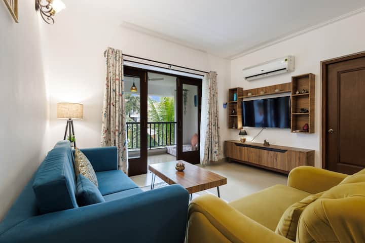 Serene 2br Villa-pool View-siolim-riviera Sublime - Goa