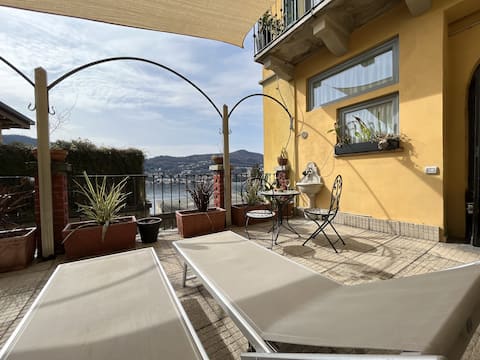 Lake view loft with terrace