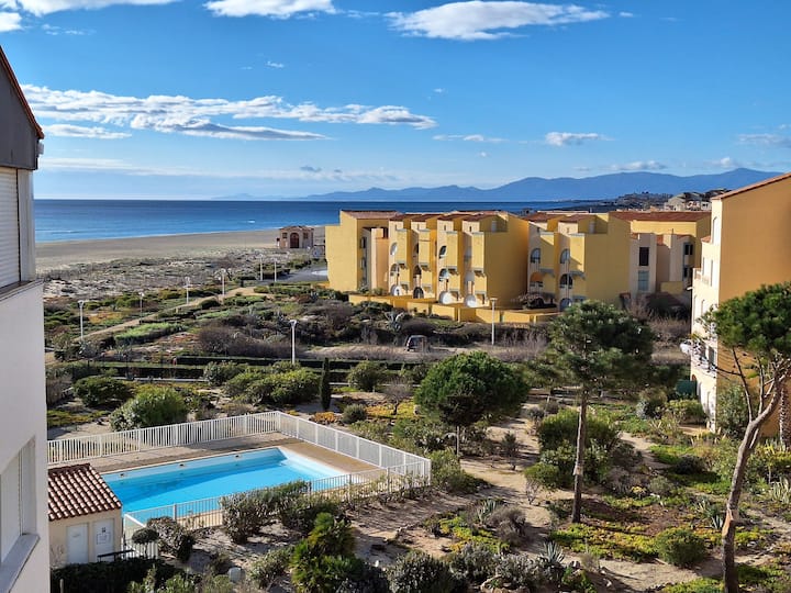 Sea/mountain/park View, Direct Beach Access, Parking, Very Quiet. - Leucate