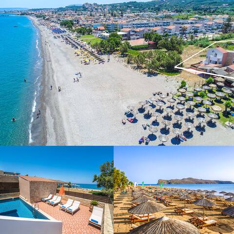 Beach Villa Chania, Walk to Shop, Cafe, Restaurant