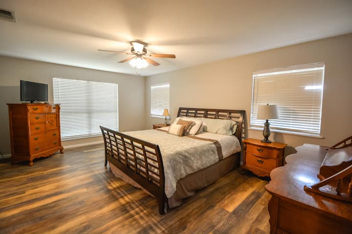 Updated master bedroom with bathroom attached.