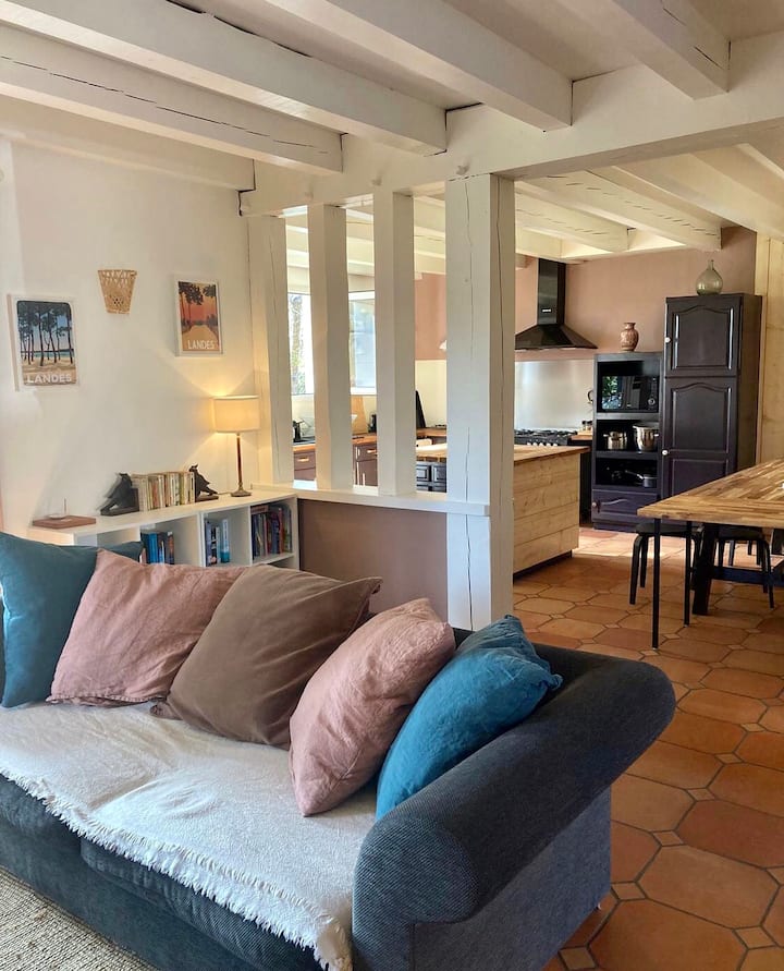 Maison Landaise Sur Piste Cyclable - Landes