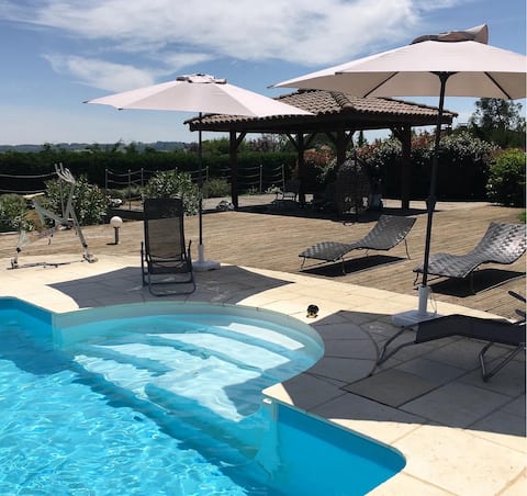 Domaine d'Elusa Charming cottage with swimming pool