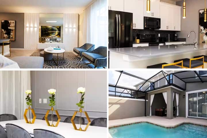 New 4 Bedrooms Home Private Pool Storey Lake - Kissimmee, FL