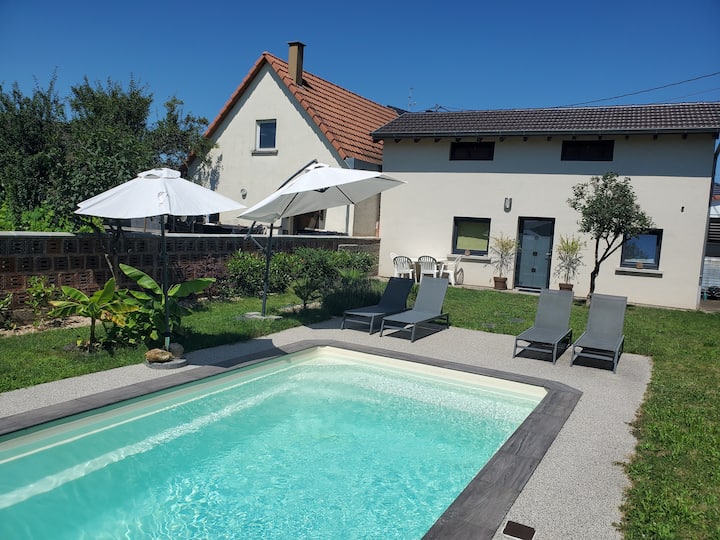 Petite Maison Au Calme Avec Piscine - Bischwiller