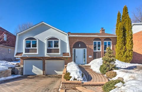 feel home in a gorgeous basement + a small bedroom