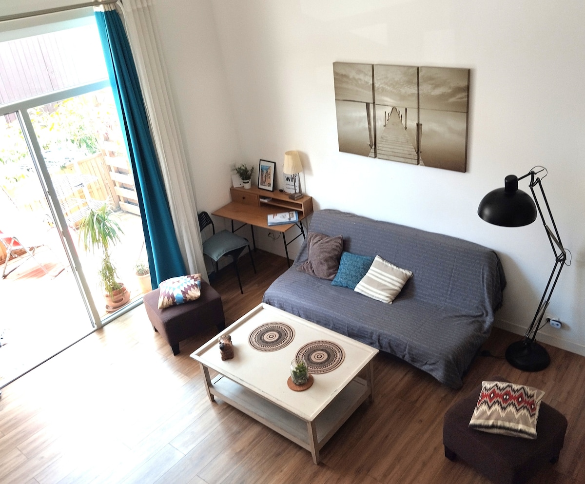Top performing Airbnb: Spacious loft-style studio with terrace, central. in Villefranche Sur Mer