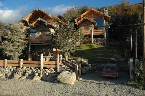 Popular Airbnb listing: Chalets Del Beagle. Fireplace & privacy. in Departamento Ushuaia