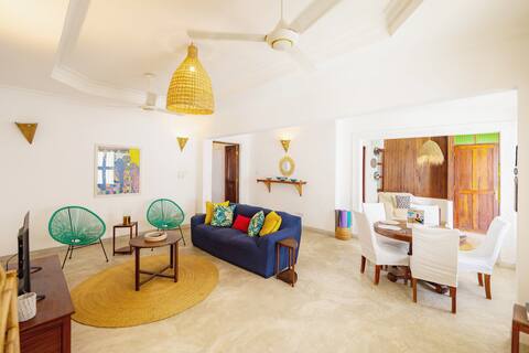 Unique Stone Town Retreat with Large Balcony & AC
