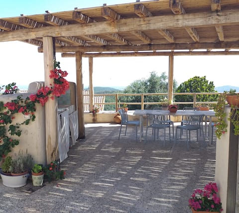 Capalbio, wonderful terrace overlooking the sea