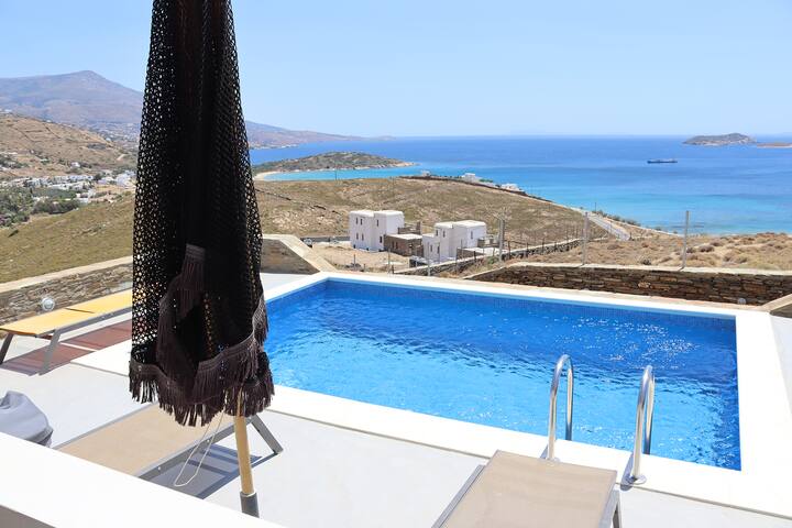 Antigoni Villas – 3bedroom,Seaview & Private Pool