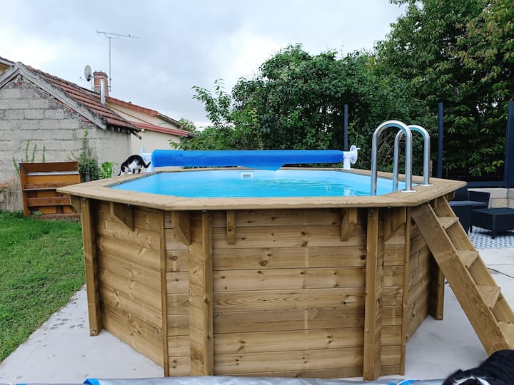 Maison à La Campagne Avec Piscine Privée - Département Marne