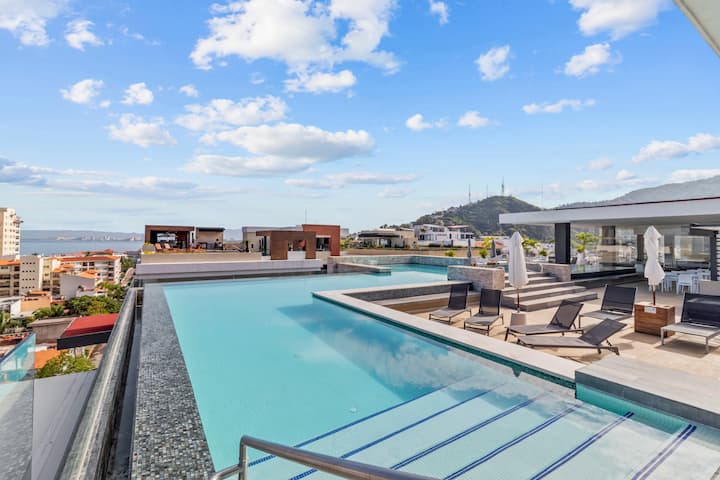 Loft 268 Retreat | Rooftop Pool, Bar & Gym - Nayarit