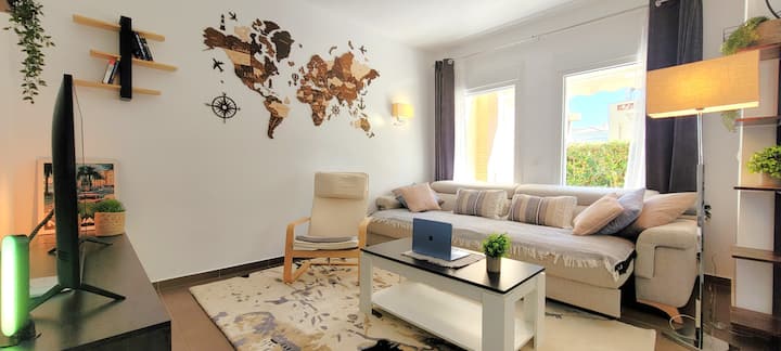 Quiet, Sunny Condo, Pool, Garden & Mountain View - Denia