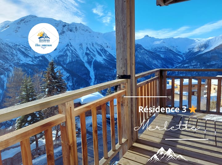 Appartement Panoramique 6 Hôtes Dans Résidence 3* - Orcières