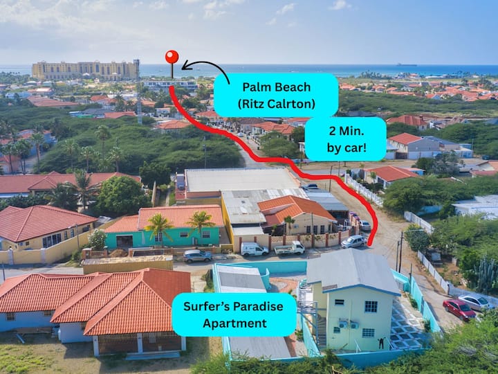 Prime Location - 3 Min From Ritz Carlton, Fast Wifi! - Aruba