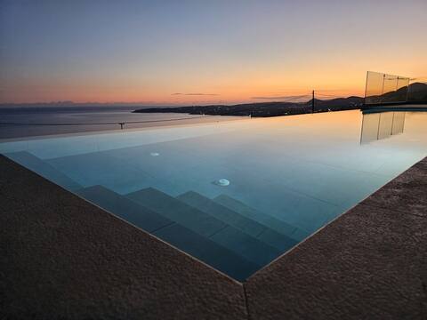 Panorama Blue Kefalonia - Luxury villa in Lourdata