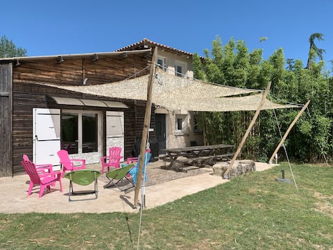 Large Gîte in bamboo grove - 12 to 14 people.