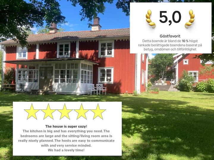 Beautiful house with 8 beds in the village of Löa/Bergslagen