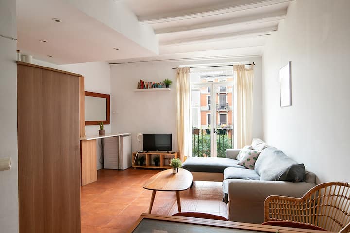 Bright & Perfect Location Flat In Barcelona.