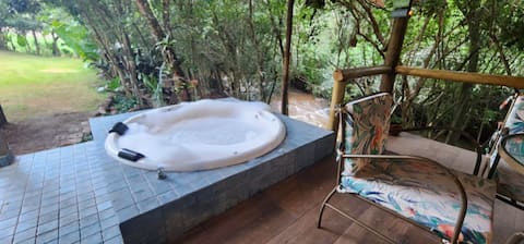 Chalet facing the river