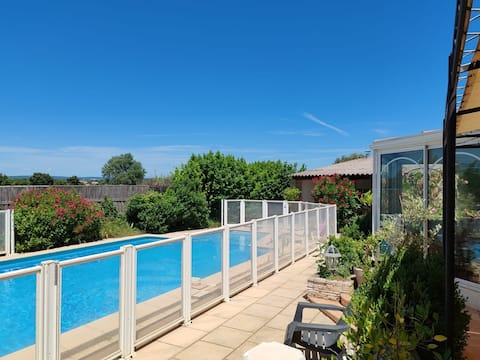 air-conditioned villa swimming pool near Grignan