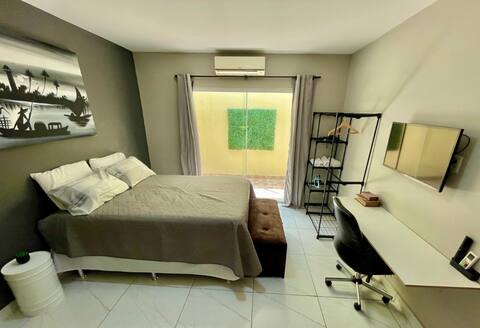 Ground floor flat, full kitchen 10 min Ponta Negra