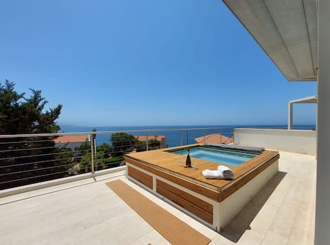 Luxury Seafront Villa Alghero | Rooftop Pool