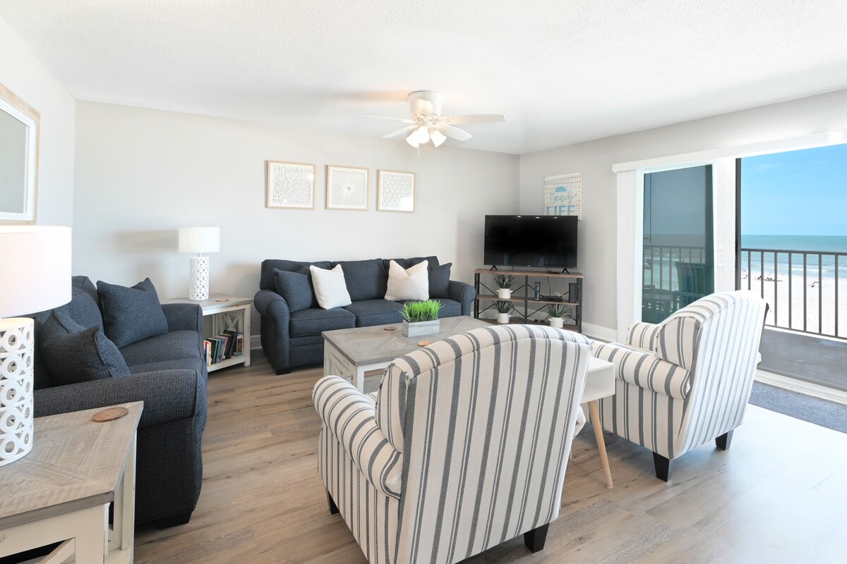 Top performing Airbnb: Five Star Beachfront Condo Newly Renovated in Indian Shores