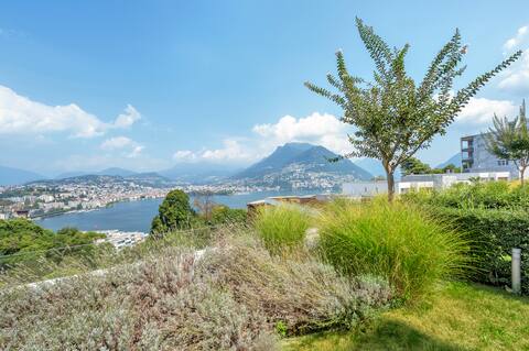 Modern apartment in a dream location in Lugano