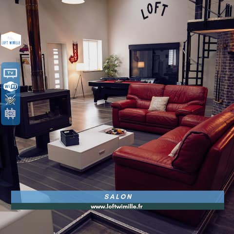 Large Loft in Wimille • Games & Parking