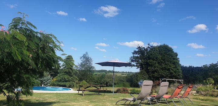 Gîte Du Grand Genétou /Vue Panoramique/randonnées - La Châtre