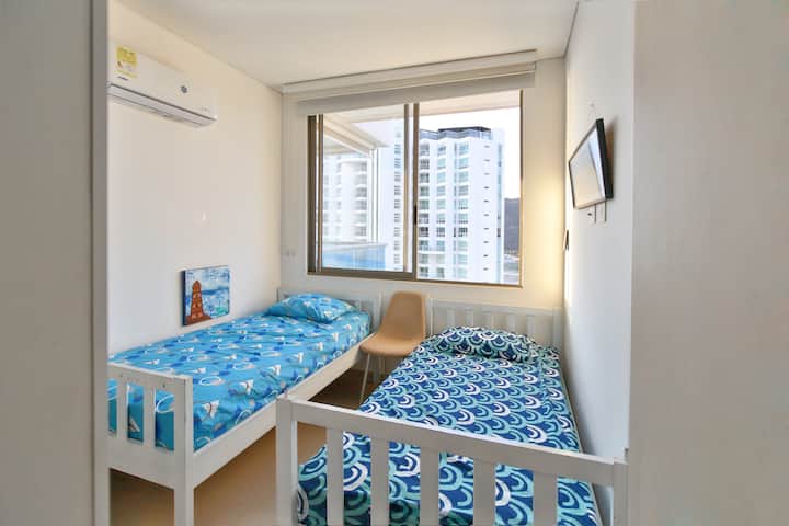 Chumba cha mgeni chenye vitanda viwili 