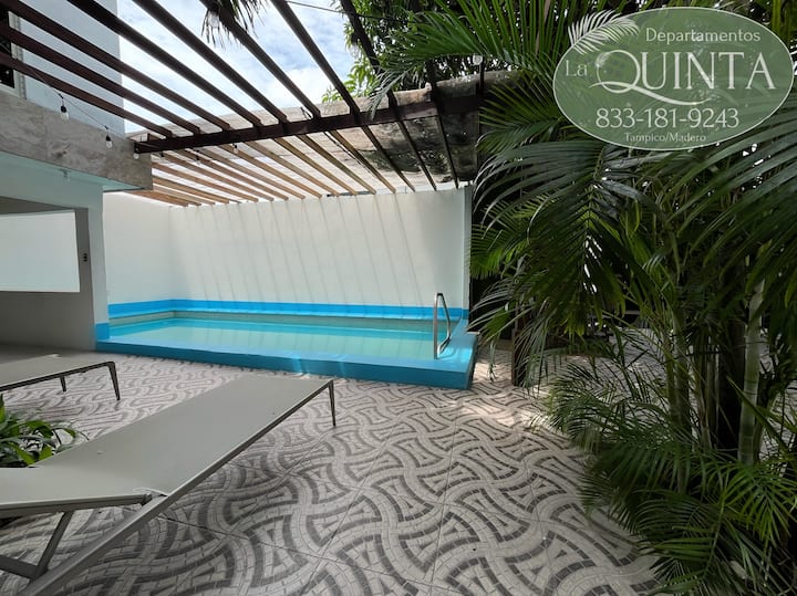 24 Huespedes Piscina, Terraza A 15mins De Playa - タンピコ