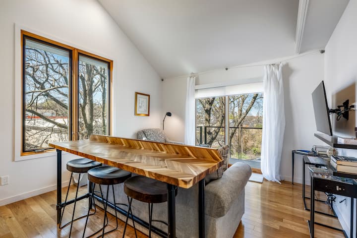 Modern Showpiece Historic District Private Retreat - Fayetteville, AR