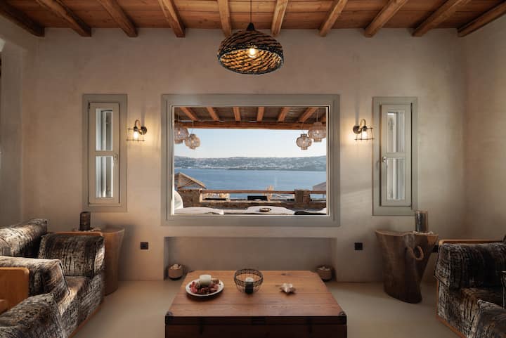 Private Villa Sapphire Black, Outdoor &Indoor Pool - Mykonos