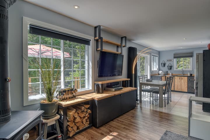 ÉVasion Nature: Joli Chalet Sur La Rivière & Sauna - Rawdon
