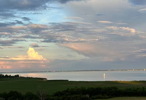 Nyaraló a Balatonnál csodálatos panorámával