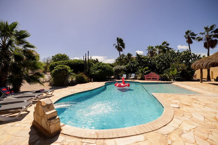 Aruba Hidden Garden 3 Bedroom House With Pool - Aruba