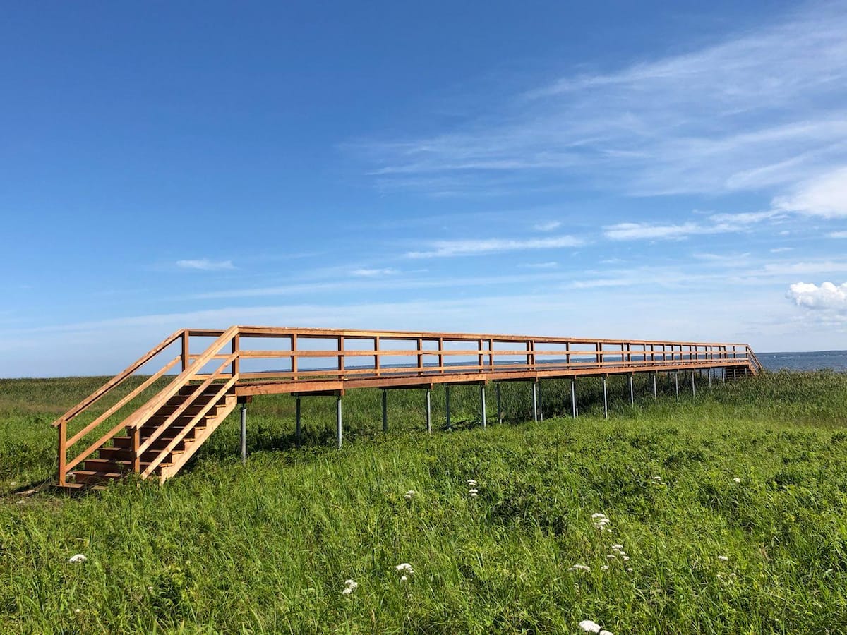 150-foot boardwalk leading to the beach