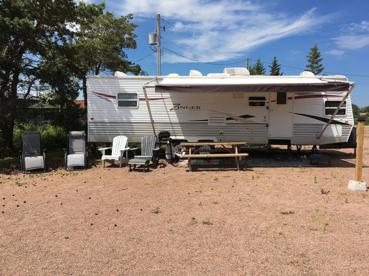 Sunny afternoon at the camper site