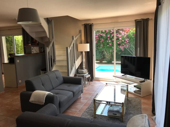 Maison Ts Cfort à 300 M De La Plage Piscine Chffée - Saint-Cyprien