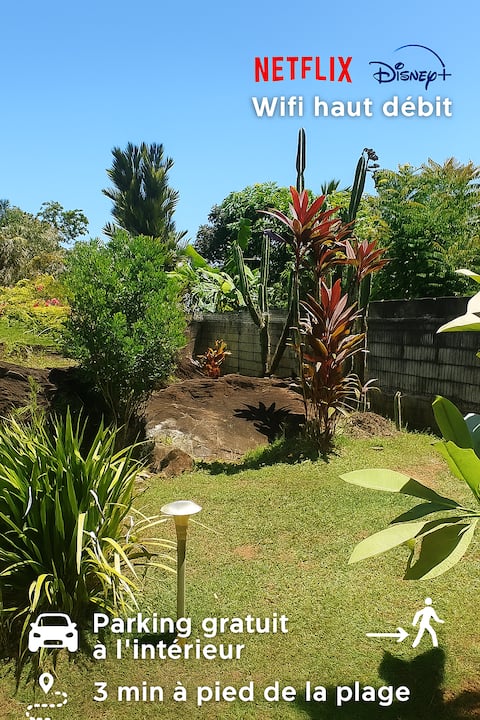 Beautiful house 100 m from the beach, Route de Bourda.