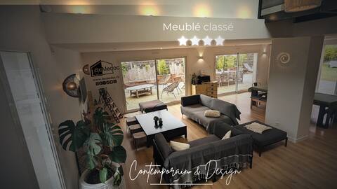 4* villa with a loft, contemporary and design spirit