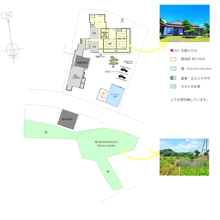 【一棟貸切】日本家屋と小さな畑&ハーブ|この土地の暮らしに触れる宿|Inashiki Nest 茨城 - 茨城県