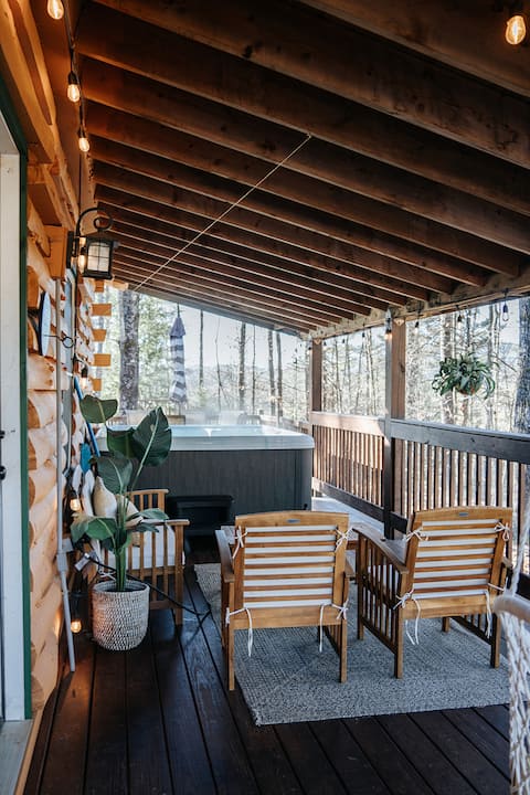 LogHome HotTub,Fire Pit! 3min to OwlsNest