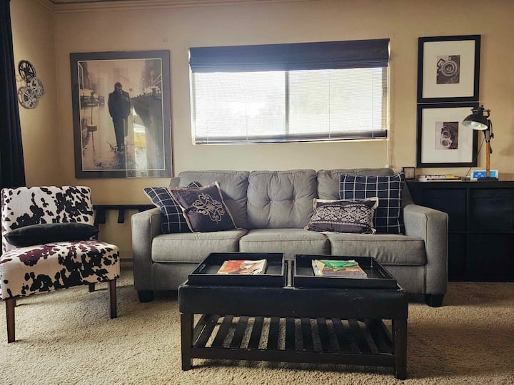 أريكة بحجم كوين تفتح على سرير مريح. شاهد برنامجك المفضل أمامك مباشرة.